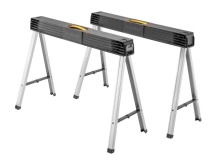 Stanely Folding Metal Leg Sawhorses (Twin Pack) Stanely Folding Metal Leg Sawhorses (Twin Pack)
